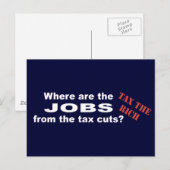 Carte Postale Des emplois grâce aux réductions d'impôts ? (Devant / Derrière)