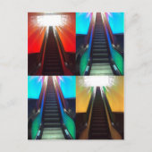 Carte postale des escalators (Devant)