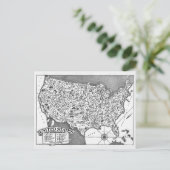 Carte postale des États-Unis (Debout devant)
