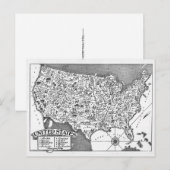 Carte postale des États-Unis (Devant / Derrière)