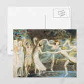 Carte postale des fées dansantes (Devant / Derrière)