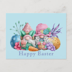 Carte postale des fêtes de Pâques mignonnes