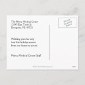 Carte postale des fêtes les plus agréables pour le (Dos)