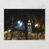 Carte postale des feux d'artifice du Ferry Buildin (Devant)