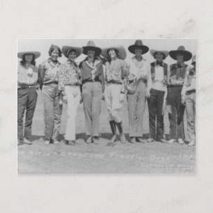 Carte Postale Des filles à Cheyenne Frontier Days, 1929.