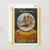 CARTE POSTALE DES FILLES AGRICOLES (Devant / Derrière)
