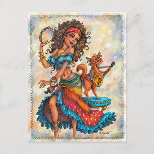 Carte postale des filles gitane