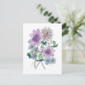 Carte Postale Des fleurs aussi ! (Debout devant)