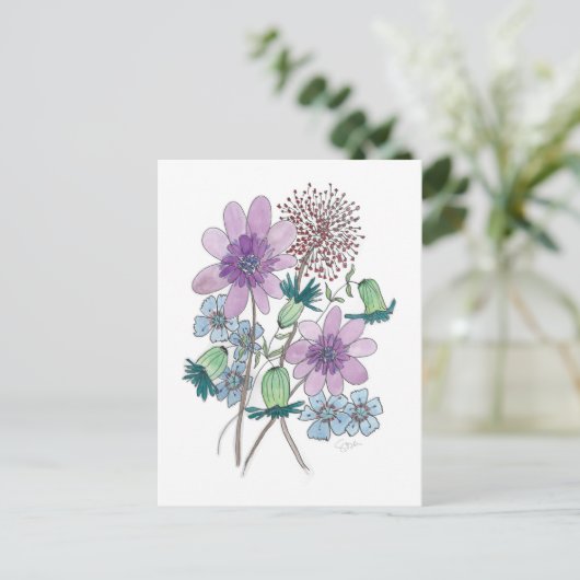 Carte Postale Des fleurs aussi ! (Debout devant)