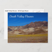Carte postale des fleurs de la vallée de la mort (Devant / Derrière)
