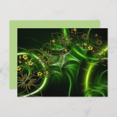 carte postale des fleurs fractales (Devant / Derrière)