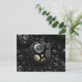 carte postale des fractales des sphères noires (Debout devant)