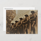 Carte postale des Gardes du Souvenir (Devant / Derrière)