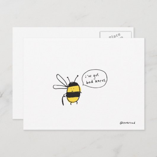 carte postale des genoux (Devant / Derrière)