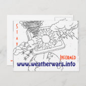 Carte postale des guerres météo (Devant / Derrière)