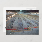 Carte postale des guerriers de Terra Cotta (Devant / Derrière)