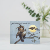 Carte postale des hiboux victoriens  (Debout devant)