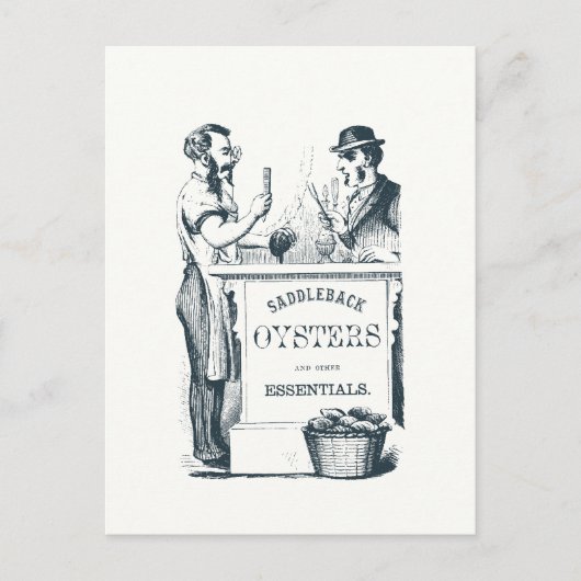 Carte postale des huîtres Saddleback (Devant)