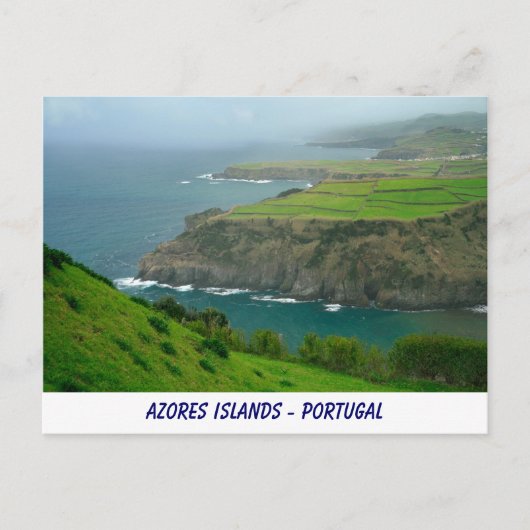 Carte postale des îles Açores (Devant)