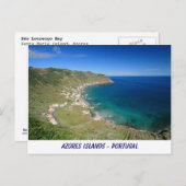Carte postale des îles Açores (Devant / Derrière)