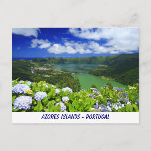 Carte postale des îles Açores