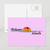 Carte postale des îles Bahama (Devant / Derrière)
