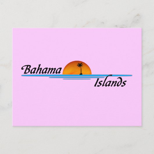 Carte postale des îles Bahama (Devant)