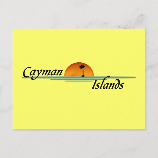 Carte postale des îles Caïmans (Devant)