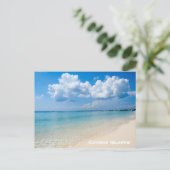 Carte postale des îles Caïmans - Seven Mile Beach (Debout devant)