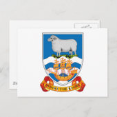 Carte postale des îles Falkland (Devant / Derrière)