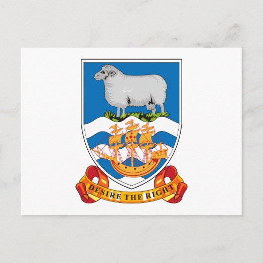 Carte postale des îles Falkland (Devant)