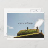 Carte postale des îles Féroé (Devant / Derrière)
