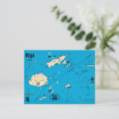 Carte postale des îles Fidji (Debout devant)