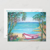 Carte postale des îles Fidji (Devant / Derrière)