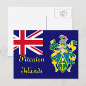 Carte postale des îles Pitcairn (Devant / Derrière)