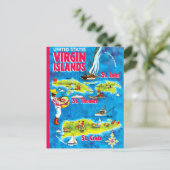 Carte postale des îles Vierges américaines (Debout devant)