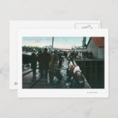 Carte Postale Des Indiens vendent des Curios à Yakital, Yukon (Devant / Derrière)