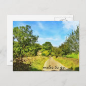 Carte Postale Des kilomètres à parcourir... (Devant / Derrière)