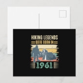Carte Postale des légendes de randonnée sont nées en 1961 (Devant / Derrière)