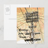 Carte postale des lignes de l'ancienne puissance d (Devant / Derrière)