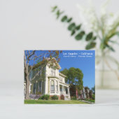 Carte postale des maisons victoriennes de Los Ange (Debout devant)