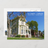 Carte postale des maisons victoriennes de Los Ange (Devant / Derrière)