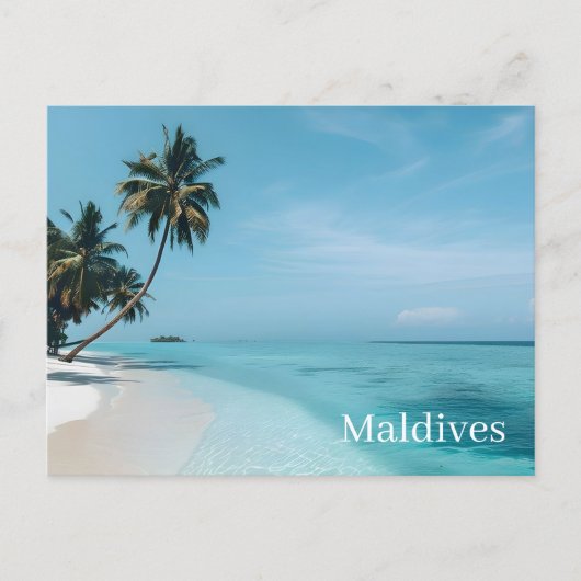 Carte postale des Maldives (Devant)