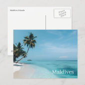 Carte postale des Maldives (Devant / Derrière)