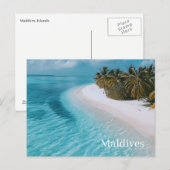 Carte postale des Maldives (Devant / Derrière)