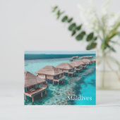 Carte postale des Maldives (Debout devant)