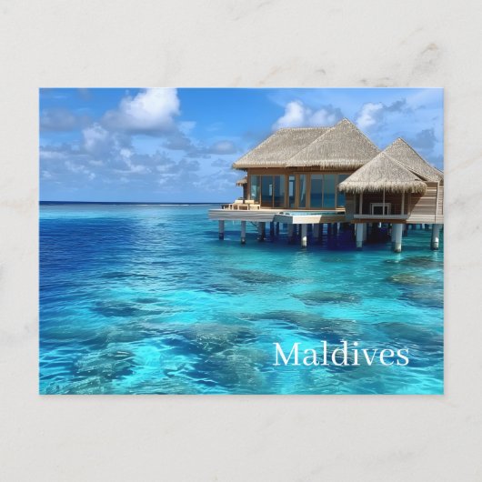 Carte postale des Maldives (Devant)