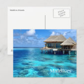 Carte postale des Maldives (Devant / Derrière)