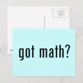 Carte Postale des maths ? (Devant / Derrière)