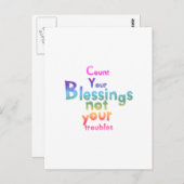 Carte Postale Des messages inspirants pour des jours plus brilla (Devant / Derrière)